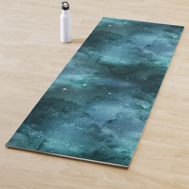 Teal Galaxy Series Design 7 Yogamatte (Beispiel)