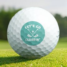 Teal Golfer Funny Whimsical Tournament Favor