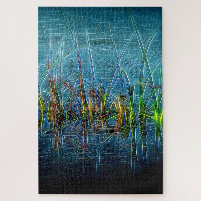 Teal-Gräser-Puzzle Puzzle (Vertikal)