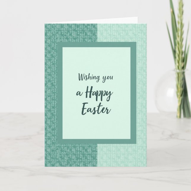 Teal Green Festive Holiday Card Karte (Vorderseite)