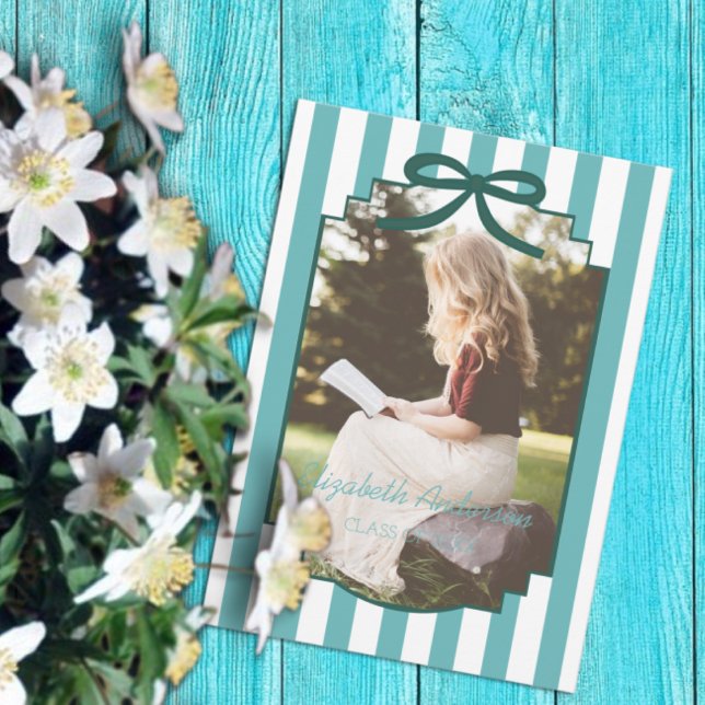 Teal Green Graduation Ankündigung (Von Creator hochgeladen)