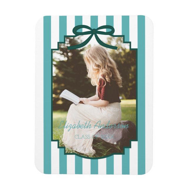 Teal Green Graduation Magnet (Vertikal)