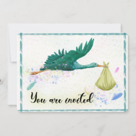teal green invite einladung