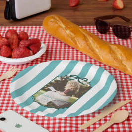 Teal Grün-Abschluss Pappteller