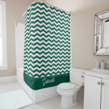 Teal Grün Chevron Zickzack-Streifenmuster