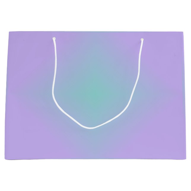 Teal Lavender Glow Große Geschenktüte (Vorderseite)