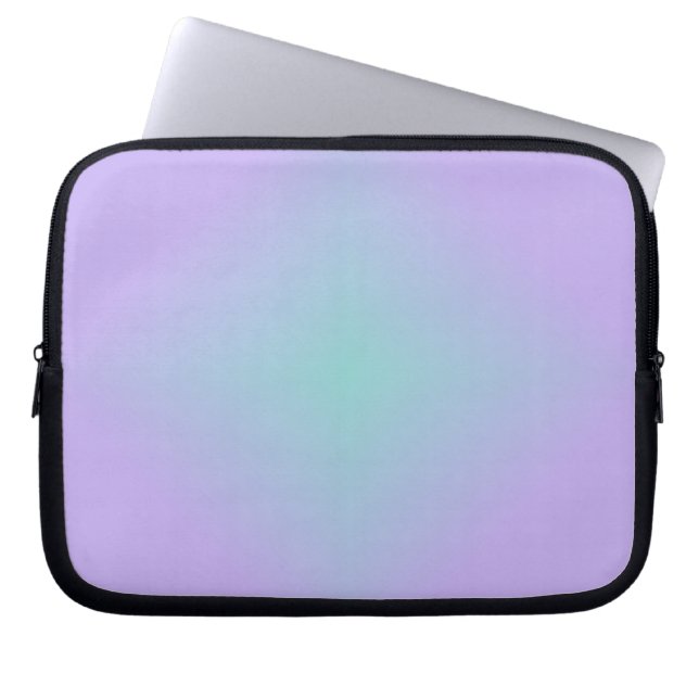 Teal Lavender Glow Laptopschutzhülle (Vorderseite)