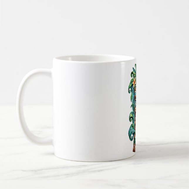 Teal Lotus Sentinel Kaffeetasse (Links)