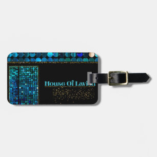 Teal Luxe Mosaik-Haustasche von Lavish Gepäckanhänger
