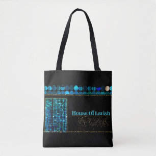 Teal Luxe Mosaik-Tasche Modern Corporate Schwarz