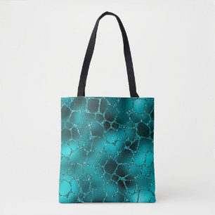 Teal Ombre Glam Glitter Giraffenflecken Muster