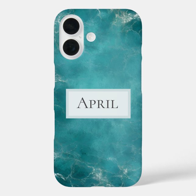 Teal Ozean Case-Mate iPhone Hülle (Rückseite)