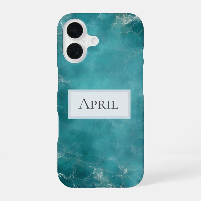 Teal Ozean iPhone 16 Hülle (Rückseite)