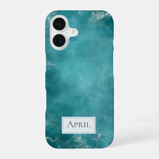 Teal Ozean iPhone 16 Hülle (Rückseite)