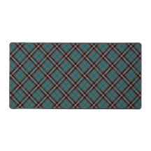 Teal-Rot Kariertes Fettmuster Vintage-Tartan Gamin