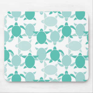 Teal-Schildkrötenmuster Mousepad