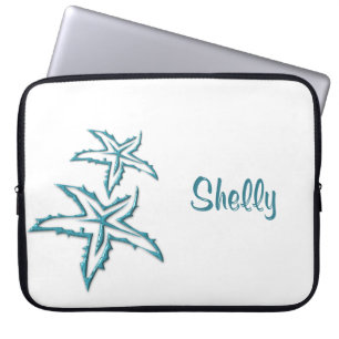 Teal Seestern Persönlich Laptopschutzhülle