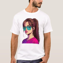 Teal Shades Mädchen Kunst