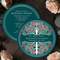 Teal Silber Schwert Königliche Hochzeitsprobe 