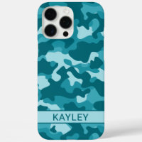 Teal-Tarnmuster Personalisiert