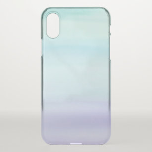 Teal to Purple Watercolor Wash Zazzle  _Growshop iPhone XS Hülle