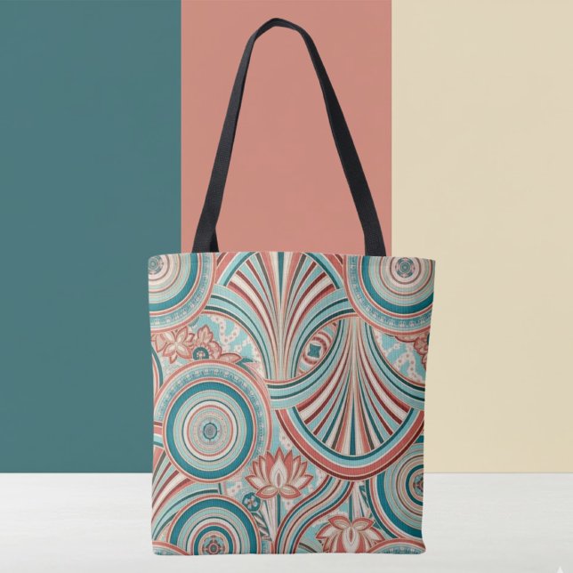 Teal und Korallen Nouveau-Fluss (Von Creator hochgeladen)