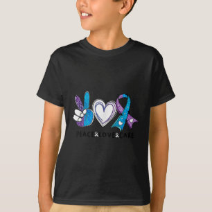 Teal- und violettes Band für Suizidpräventionsbewu T-Shirt