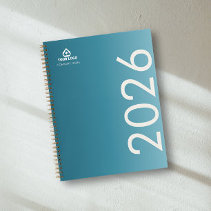 Teal-Verlauf-Logo für Mediziner Kliniker Logo Notizbuch