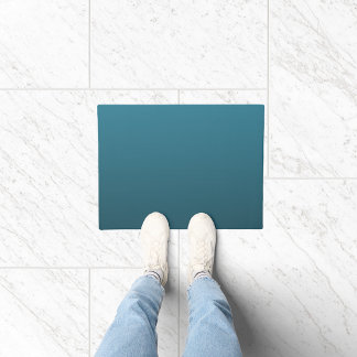 Teal-Verlaufsfarbe Fußmatte