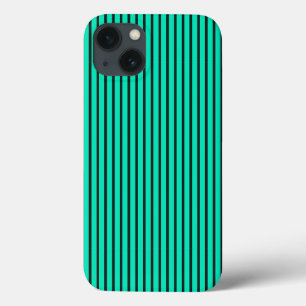 Teal Vertikale Streifenmuster Case-Mate iPhone Hülle