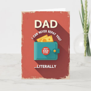 Teal Wallet Beste Papa Aller Zeiten Karte