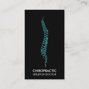 Teal Wirbelsäule Orthopädie Chropraktik Visitenkarte