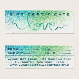 Tealband und Glitter Liebesfunken Blau Modern