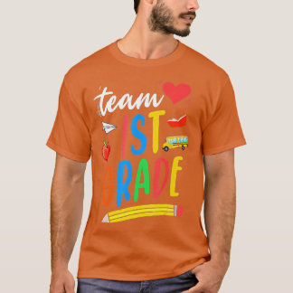 TEAM 1. ERSTE STUFE Lehrer Erster Tag Zurück zum s T-Shirt