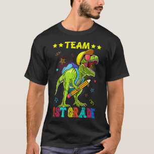 Team 1. Klasse Dinosaur Shirt Lehrer zurück