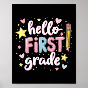 Team 1. Klasse Rückkehr zur Schule Outfit  Poster