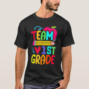 Team 1. Klasse Stift zurück zum Schullehrer Studen T-Shirt