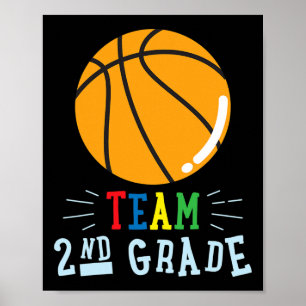 Team 2. Klasse Sketll Matching Ck Zur Schule Junge Poster