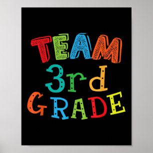 Team 3. Klasse - Kinder und Spieler der dritten Kl Poster