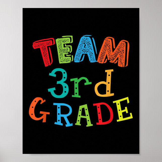 Team 3. Klasse - Kinder und Spieler der dritten Kl Poster (Vorne)