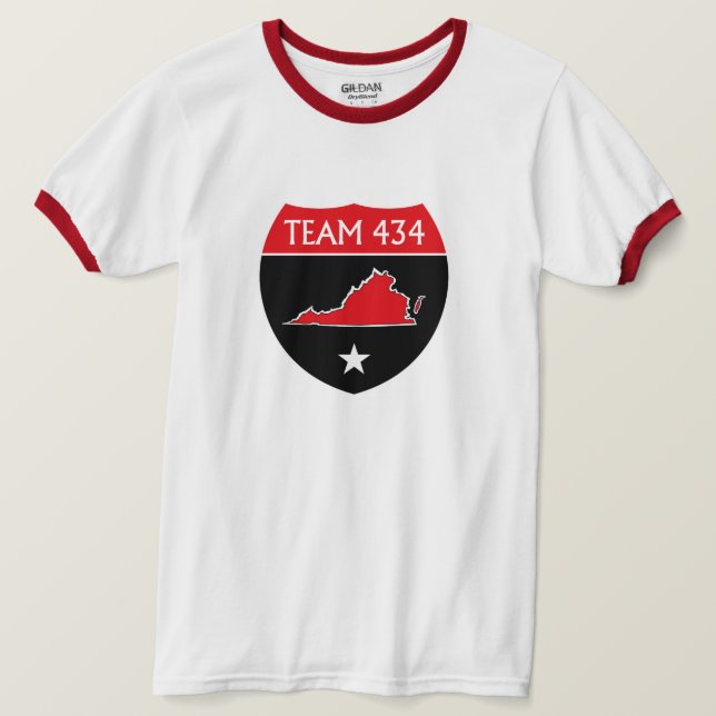 TEAM 434 - CTOP - RED T-Shirt (Design vorne)