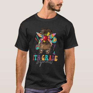 Team 7. Klasse Squad Black Messy Bug Back to Schoo T-Shirt