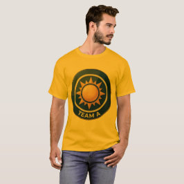 Team A Sun Emblem Abzeichen Design | Leitungsteam T-Shirt