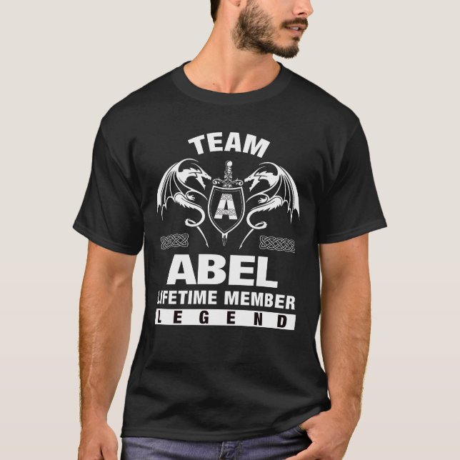 Team ABEL - Lebenslaufzeit-Mitglied T-Shirt (Vorderseite)