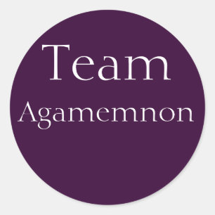 Team-Agamemnon-Aufkleber Runder Aufkleber