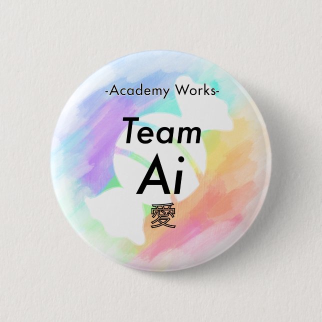 Team Ai - Akademische Arbeiten Button (Vorderseite)