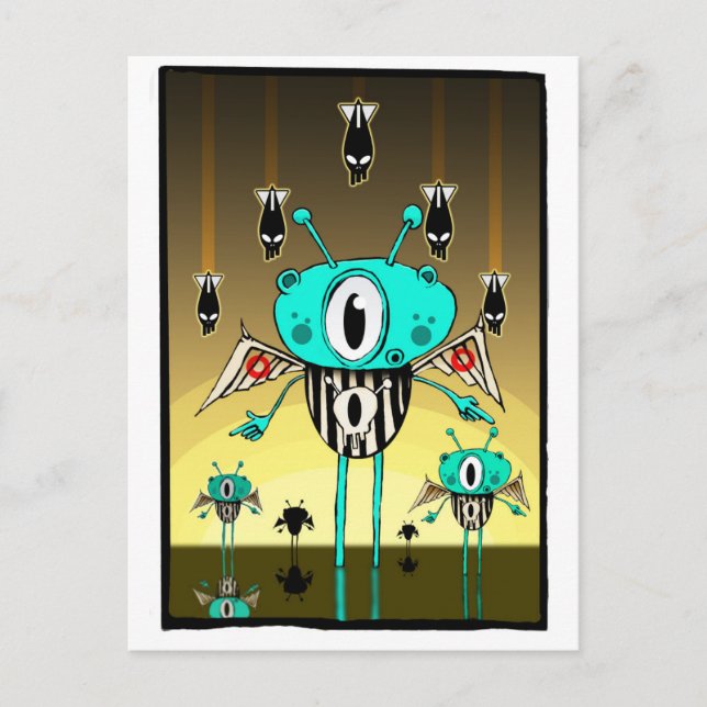 Team Alien 2012 Postkarte (Vorderseite)