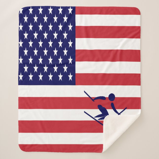 Team Alpine Ski USA Sherpadecke (Vorderseite)