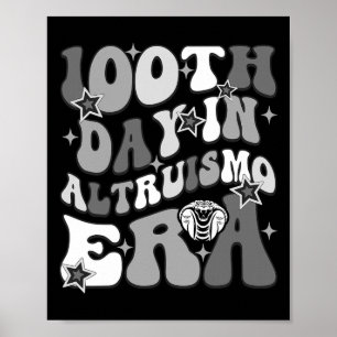Team Altruismo gibt glücklichen 100. Tag der Schul Poster
