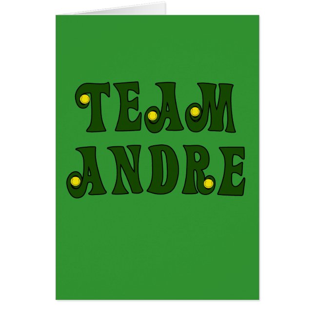 TEAM ANDRE mit Tennis führt T-Shirts einzeln auf (Vorne)